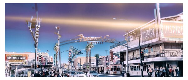 Tablou cu strada în Las Vegas (120x50 cm)
