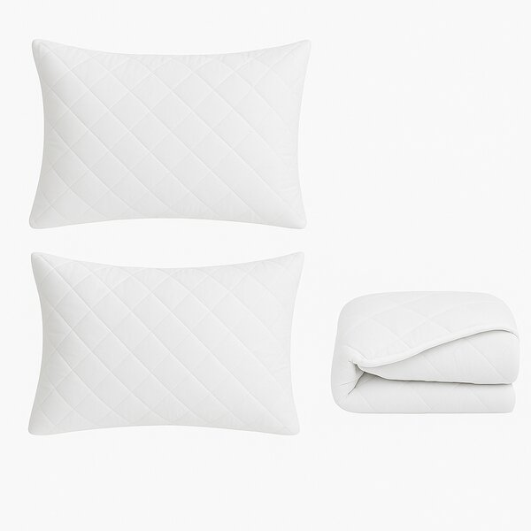 Set Pilota Bumbac Ranforce, 200x210 Cm + 2 Perne 50x70 Cm