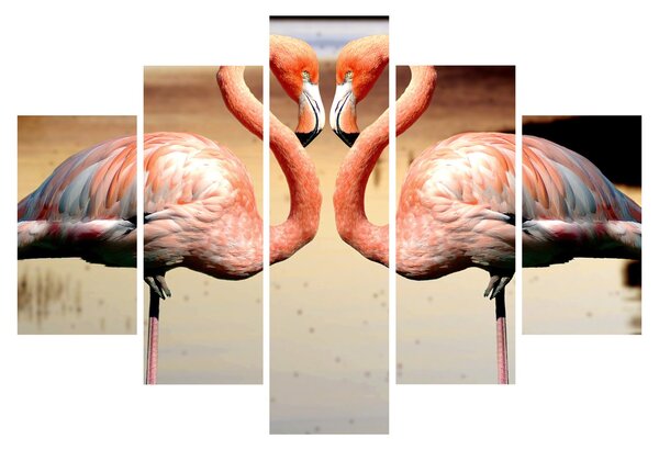 Tablou - doi flamemgo (150x105 cm)