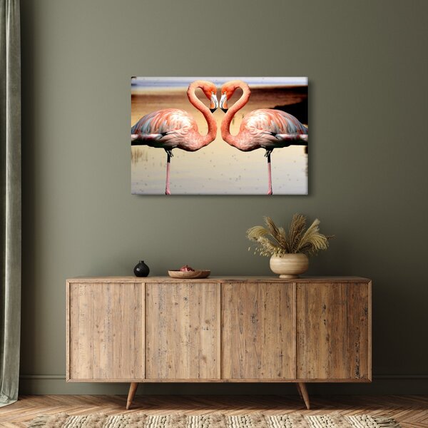 Tablou - doi flamemgo (90x60 cm)