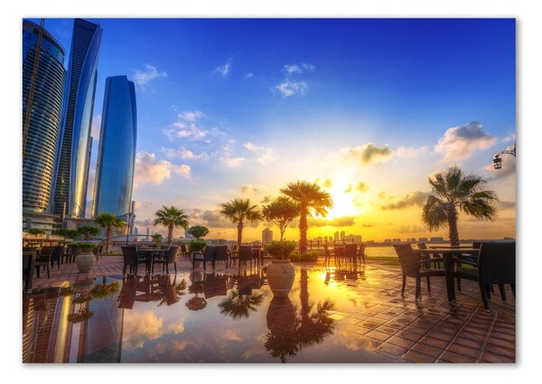 Tablou pe pe sticlă Abu Dhabi est