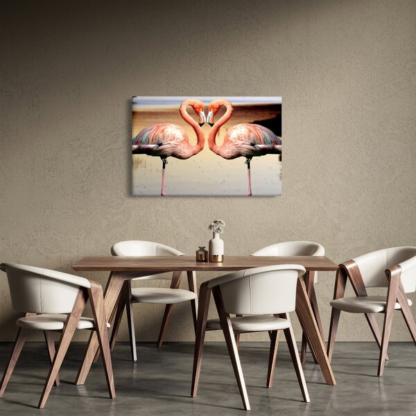Tablou - doi flamemgo (90x60 cm)