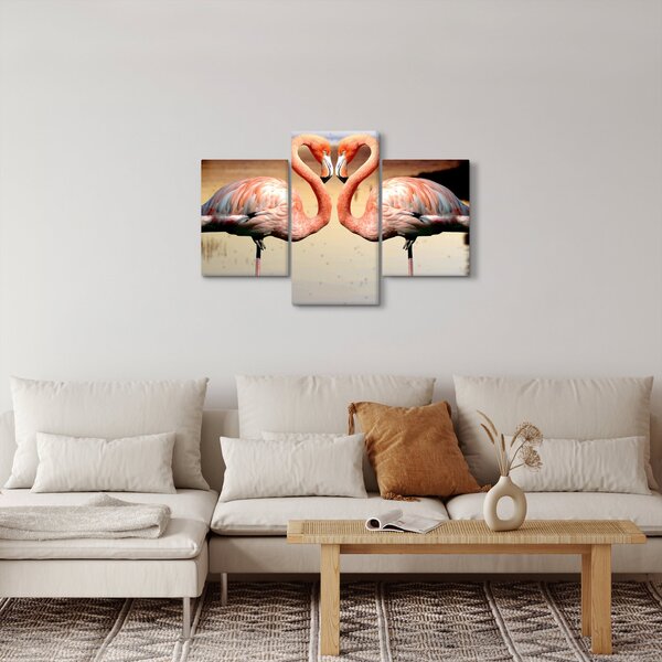 Tablou - doi flamemgo (90x60 cm)