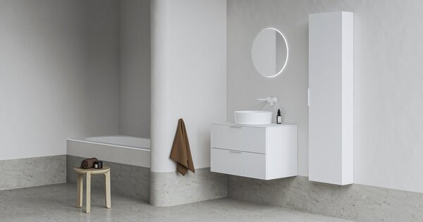 Ravak Comfort lavoar 60x46 cm dreptunghiular mobilier alb luciu XJX01260001