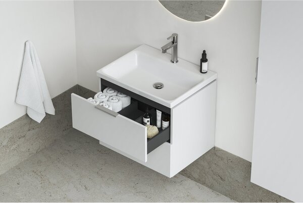 Ravak Comfort lavoar 60x46 cm dreptunghiular mobilier alb luciu XJX01260001