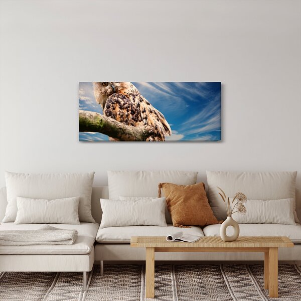 Tablou cu bufnița (120x50 cm)