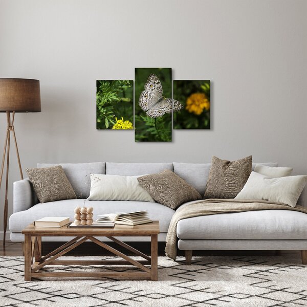 Tablou - fluture alb (90x60 cm)