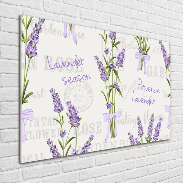 Tablou Printat Pe Sticlă Lavandă