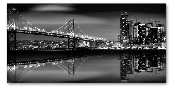 Tablou sticlă San Francisco pe timp de noapte