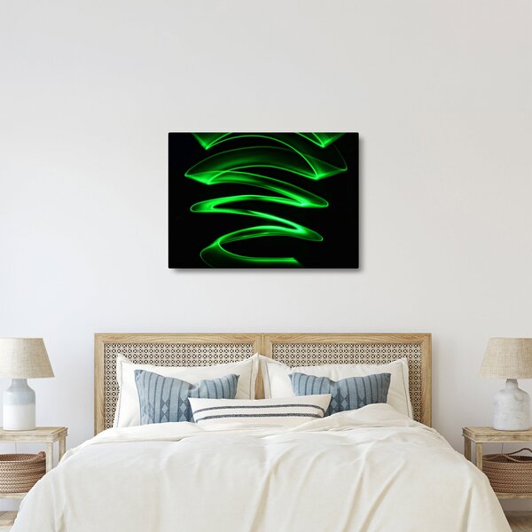 Tablou - valuri neon (70x50 cm)