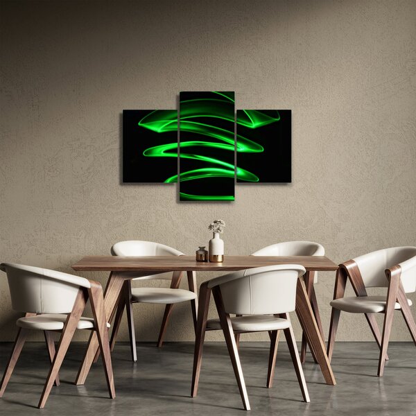 Tablou - valuri neon (90x60 cm)