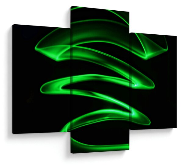 Tablou - valuri neon (90x60 cm)