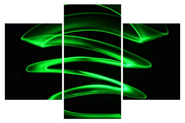 Tablou - valuri neon (90x60 cm)