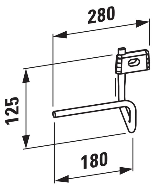 Laufen Val balustradă pentru lavoar H3812800040001