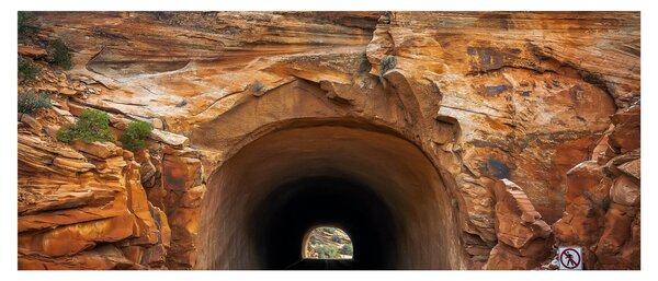 Tablou - tunel în stâncă (120x50 cm)