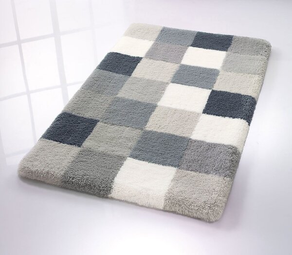 Kleine Wolke Caro covor de baie 120x70 cm dreptunghiular gri 5426179225