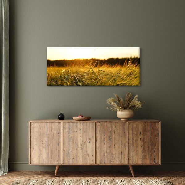 Tablou iarba cu rouă (120x50 cm)