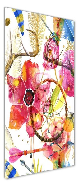 Tablou din Sticlă Stilul boho Flori