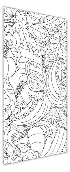 Fotografie imprimată pe sticlă zentangle fundal