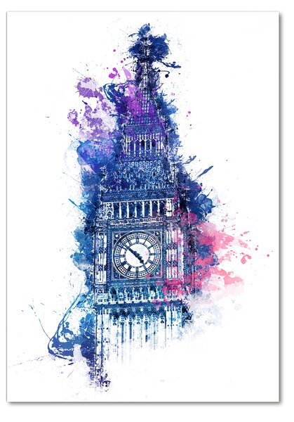 Fotografie imprimată pe sticlă Colorat Big Ben