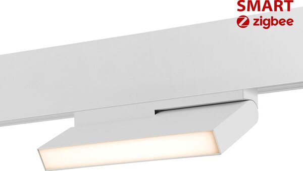 Proiector SMART pentru sina magnetica orientabil FOLD20 ALB LED LUXON