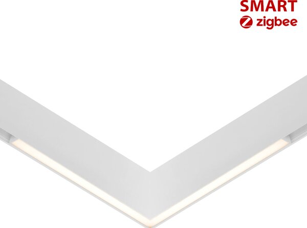 Proiector SMART pentru sina magnetica CORNER90 ALB LED LUXON