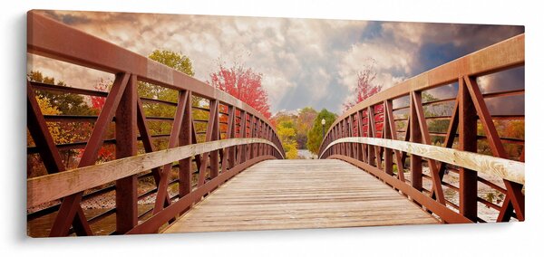 Tablou - pod din lemn (120x50 cm)