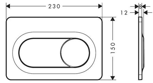 Set complet vas WC suspendat Hansgrohe EluPura S, cu spălare AquaFall Flush, cu rezervor si clapeta