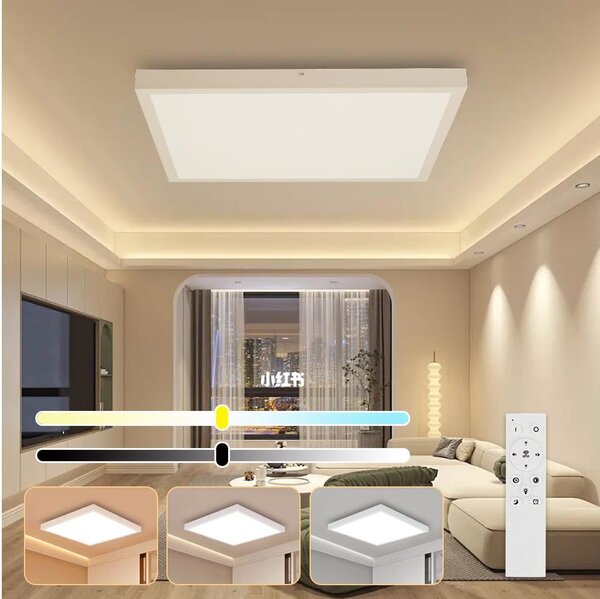 Brilagi-LED Corp de iluminat dimerizabil pentru baie FRAME SMART LED/50W/230V IP44 alb+telecomandă