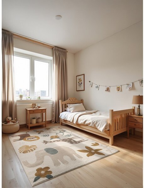 Covor pentru copii crem 120x170 cm Animal Safari – Hanse Home