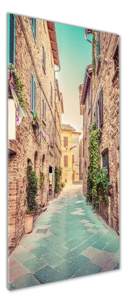 Tablou pe pe sticlă străzile italiene