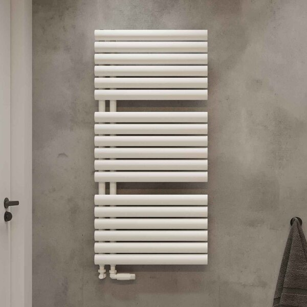 Luxrad Flag Bis calorifer de baie decorativ 81.6x50 cm alb FLA081605009003