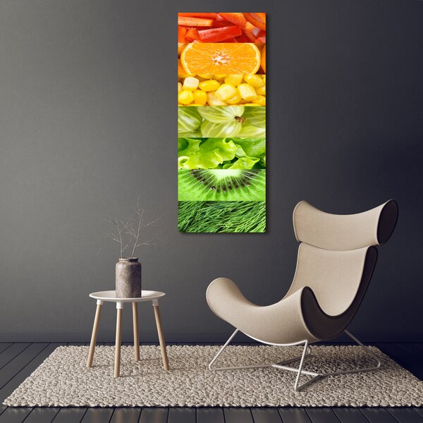 Fotografie imprimată pe sticlă Fructe si legume