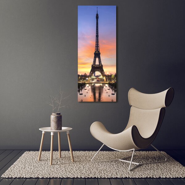 Tablou pe pe sticlă Turnul Eiffel din Paris