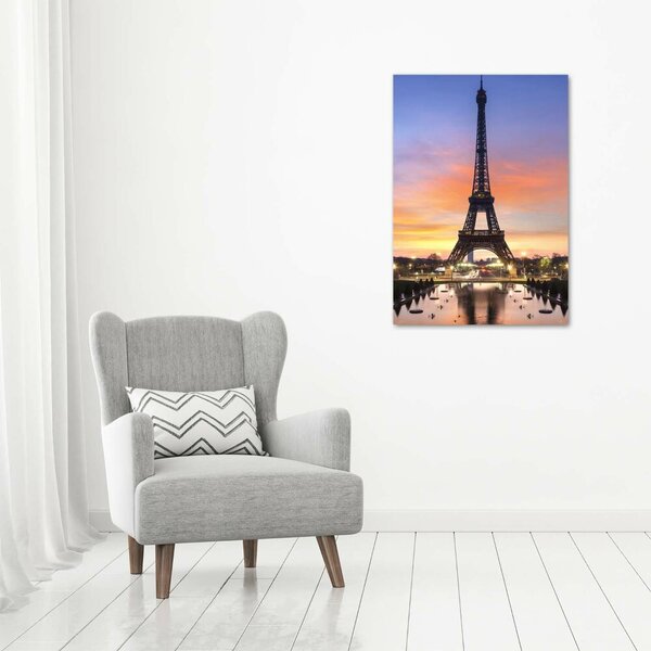 Tablou pe pe sticlă Turnul Eiffel din Paris
