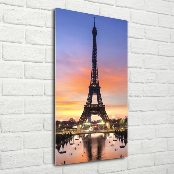 Tablou pe pe sticlă Turnul Eiffel din Paris
