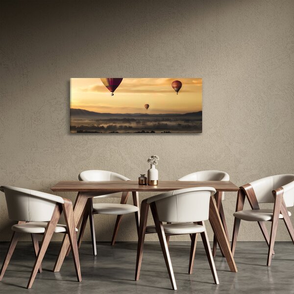 Tablou cu baloane zburând (120x50 cm)
