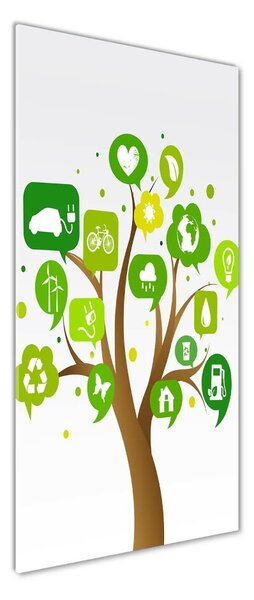 Tablou din Sticlă copac ecologic
