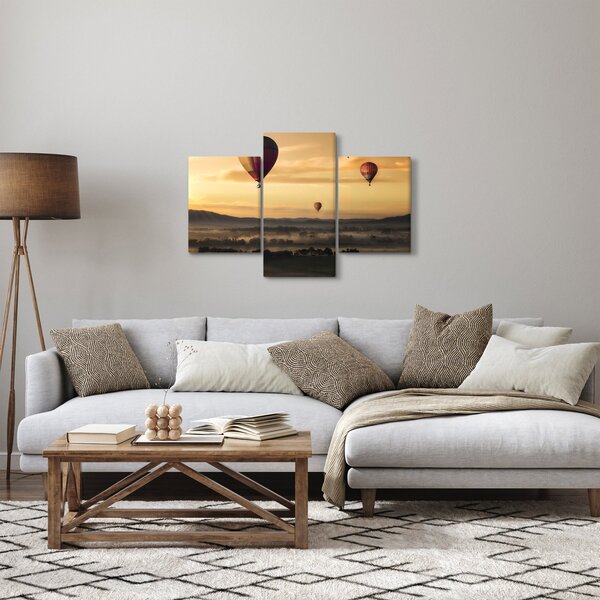 Tablou cu baloane zburând (90x60 cm)