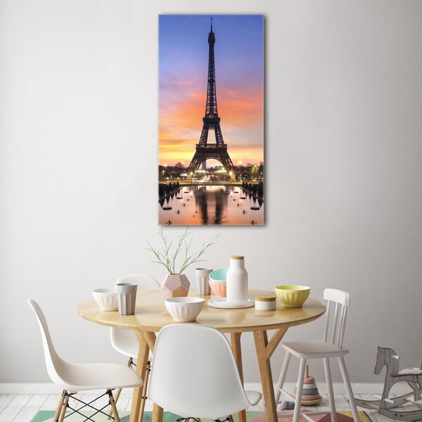 Tablou pe pe sticlă Turnul Eiffel din Paris