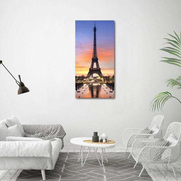 Tablou pe pe sticlă Turnul Eiffel din Paris