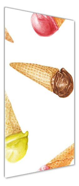 Tablou sticlă Înghețată wafelku