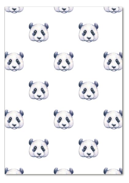 Tablou pe sticlă acrilică ursi panda