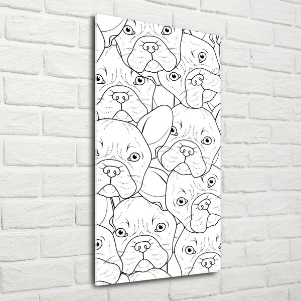 Tablou pe pe sticlă Bulldogs franceză
