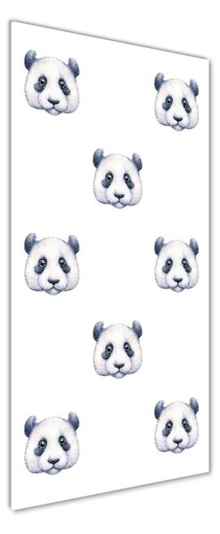 Tablou pe sticlă acrilică ursi panda