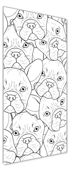 Tablou pe pe sticlă Bulldogs franceză