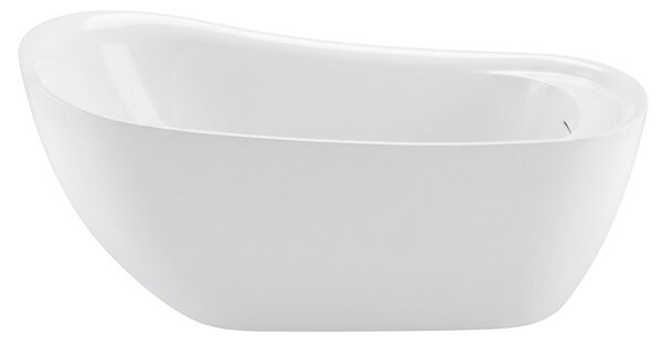 Cadă de baie acrilică independentă Rea Orte, 170x80cm, capac de scurgere alb, REA-W1860