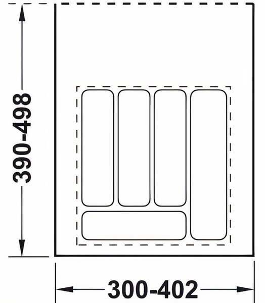 Suport Tacamuri Corp 400-450 mm Gri Hafele