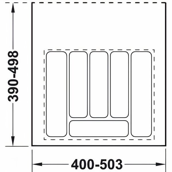 Suport Tacamuri Corp 500-550 mm Gri Hafele
