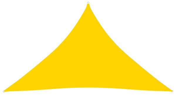 Parasolar, galben, 2,5x2,5x3,5 m, țesătură oxford, triunghiular